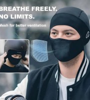 Ice silk face protection cycling hood