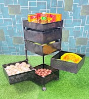 6 Layer Premimum (Square) Full Metal Fruit/Vegetable Rack