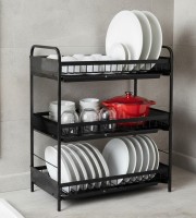 3 Layer Iron Drain Dish Rack – Smart Kitchen Organization Solution (New Arrival)